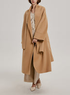 Mia Long Scarf Wool Coat image 0