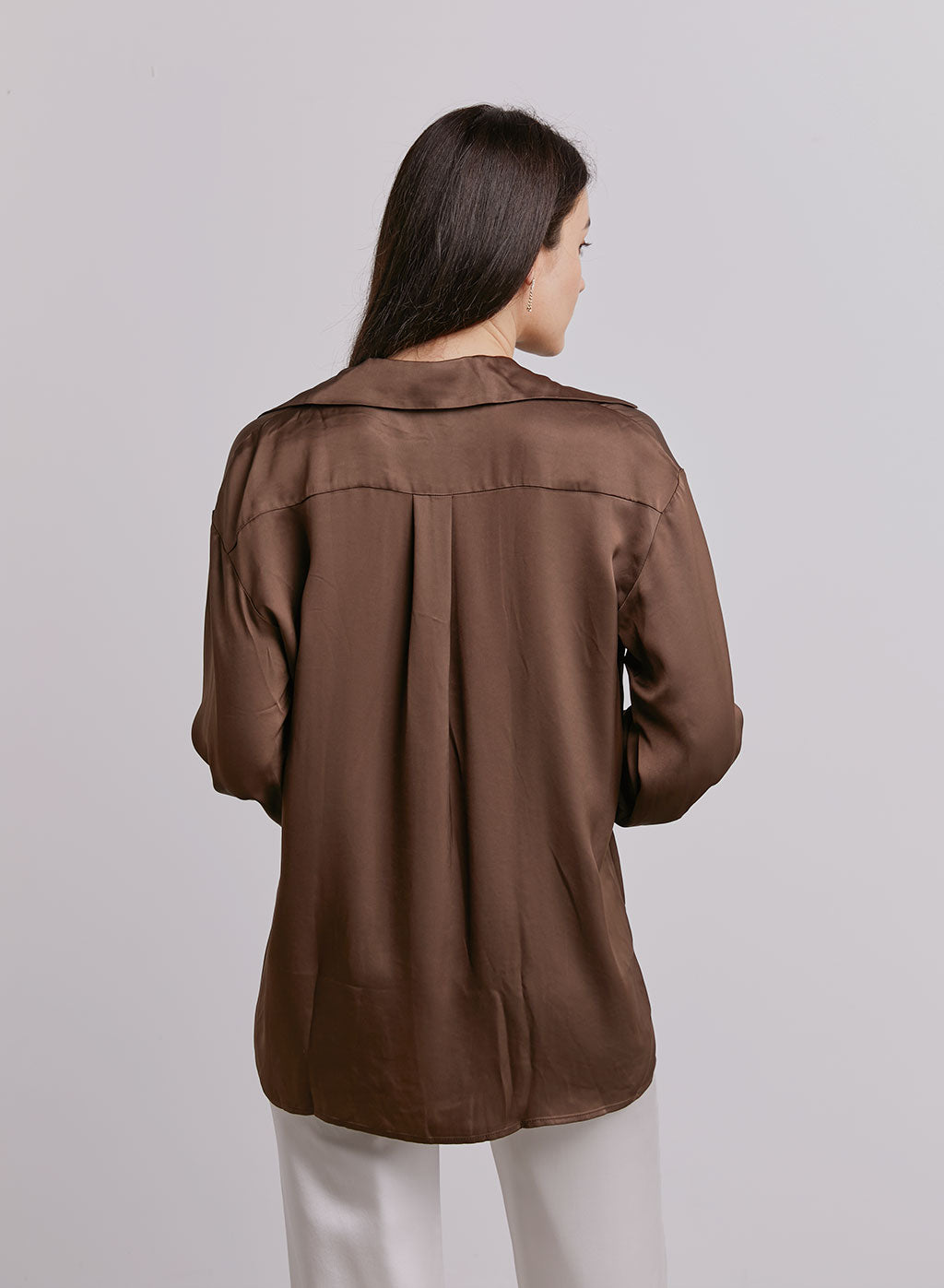 Satin Wrap Blouse image 1