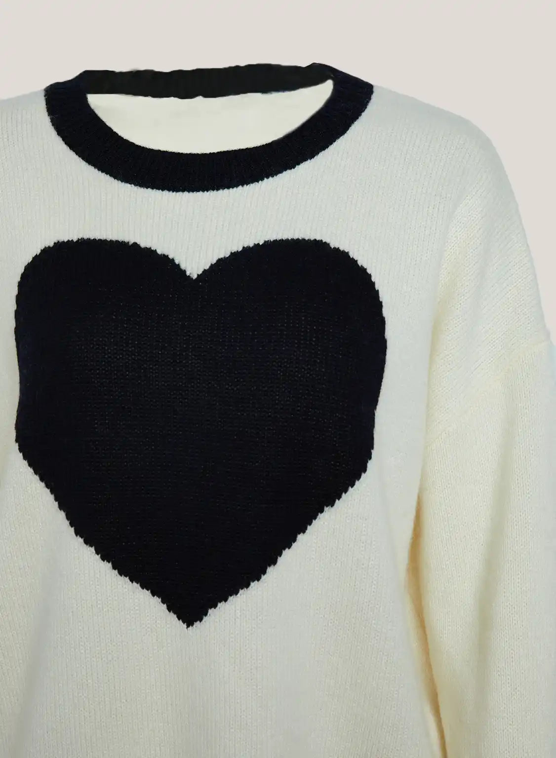 100% Cashmere Heart Sweater image 1