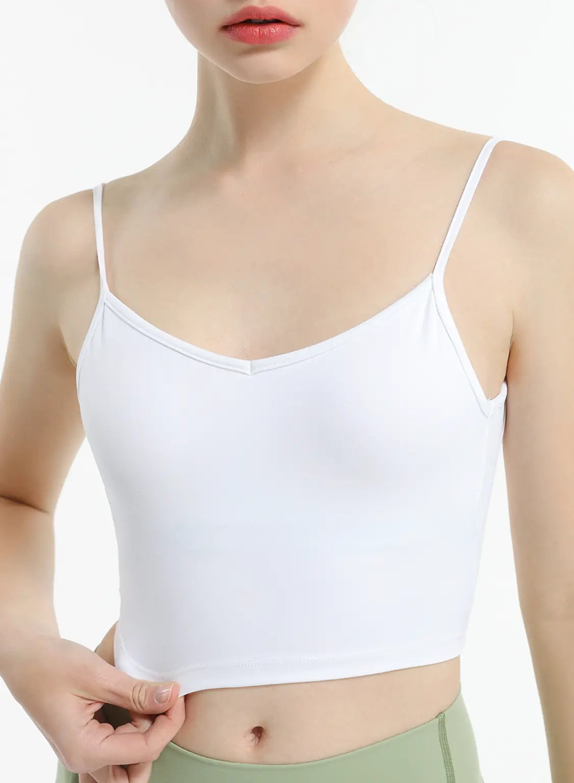 Energy Open-Back Longline Bra - White, M image