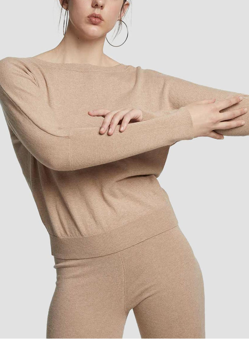 Causal Knitwear With Boat Collar image 0