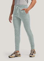 Tapered-Leg Wool-Cashmere Drawstring Jogger - Lake Blue, XL image
