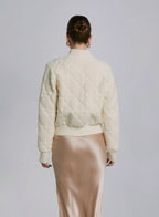 Seam Detail Zipped Wool Cardigan image 1