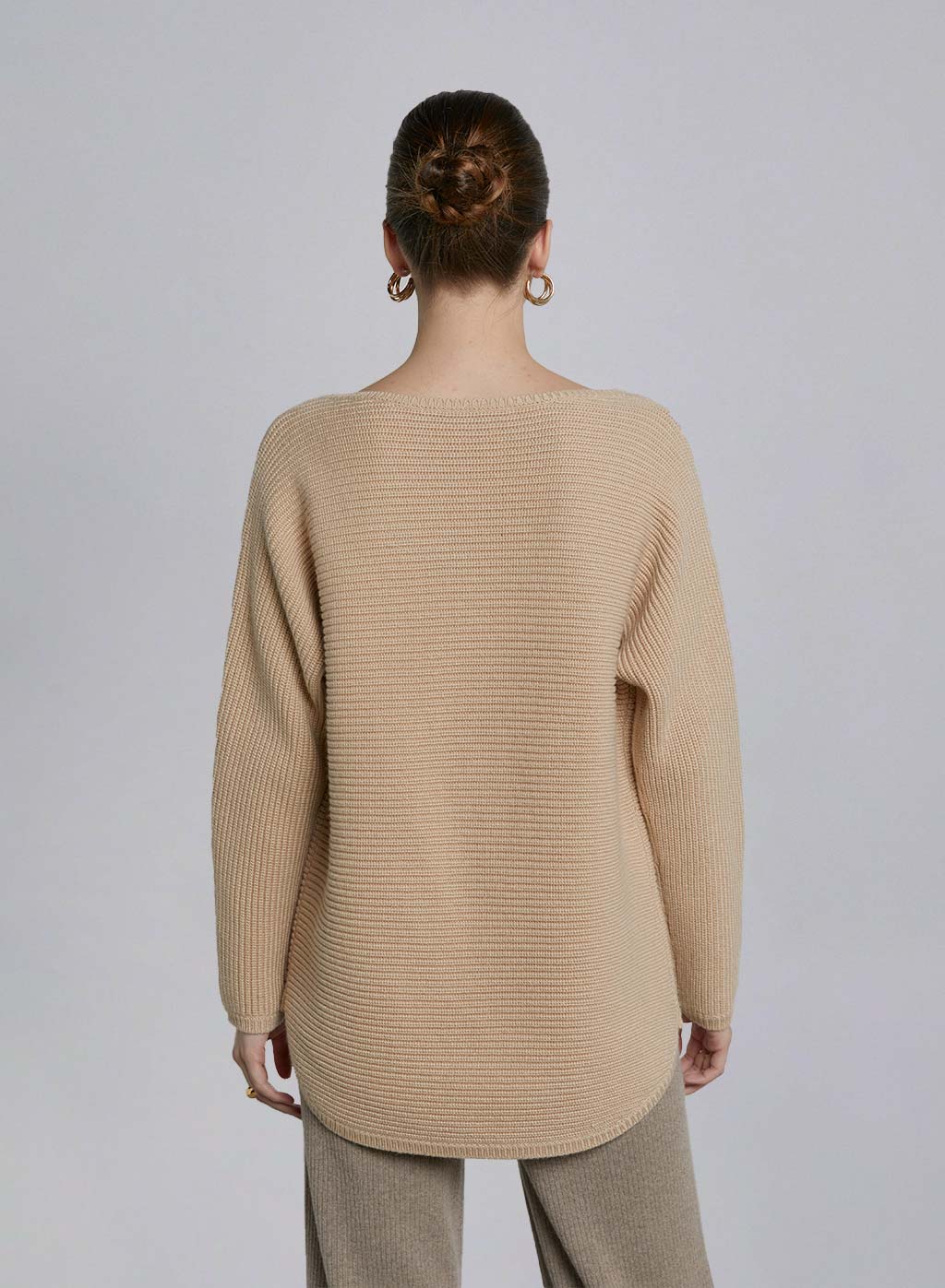 Basic Round Hem Wool Sweater image 1