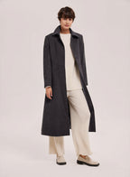 Dionne Cashmere-Wool Coat - Black Grey, M image