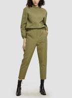 Diamond Pattern Sweatpants - Olive, L image