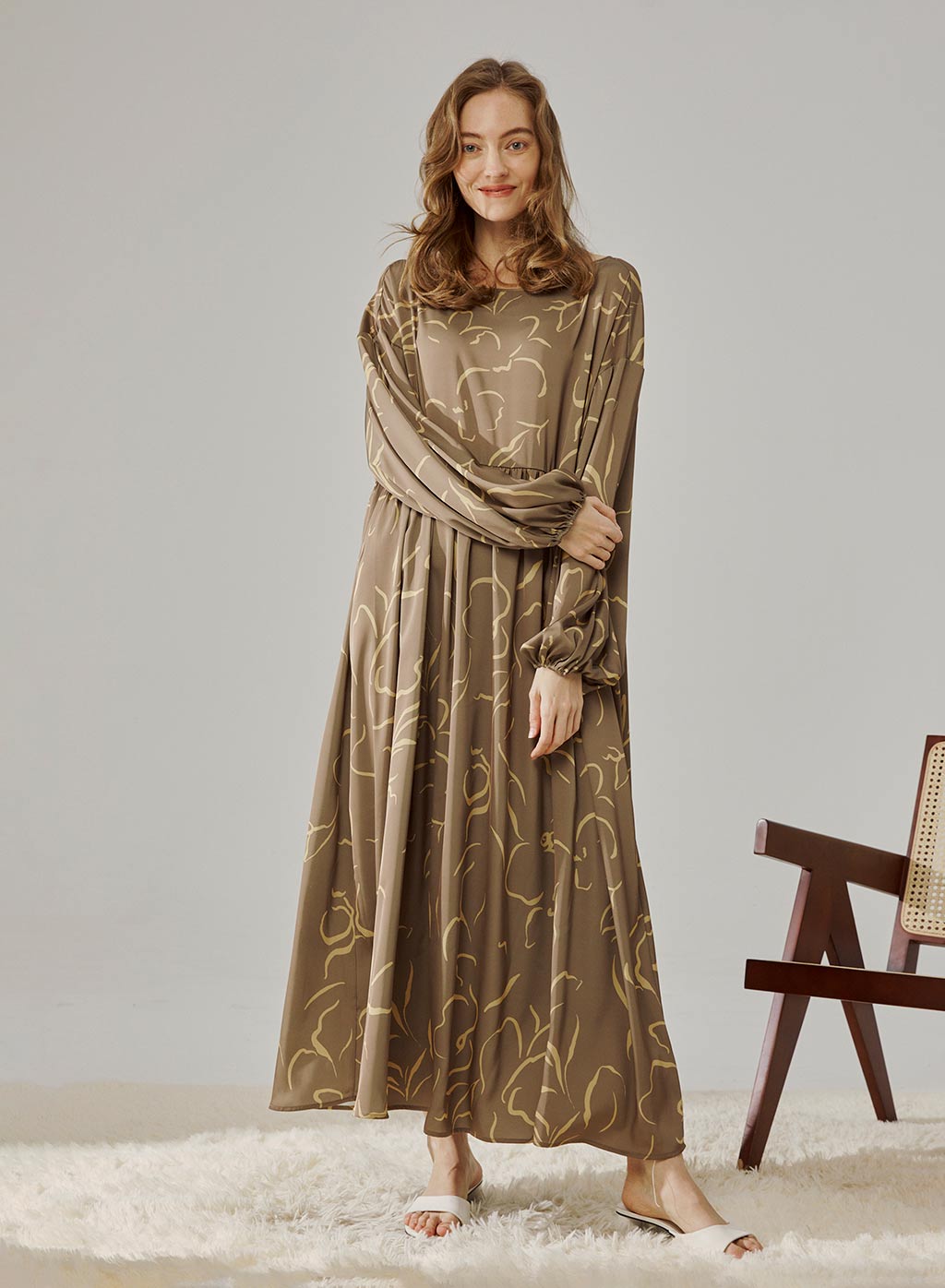 NAP Art Print Maxi Dress