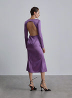 Back Cut-out Silk Dress image 1