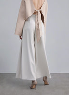 Side-Seamed Flare Suit Pants image 1