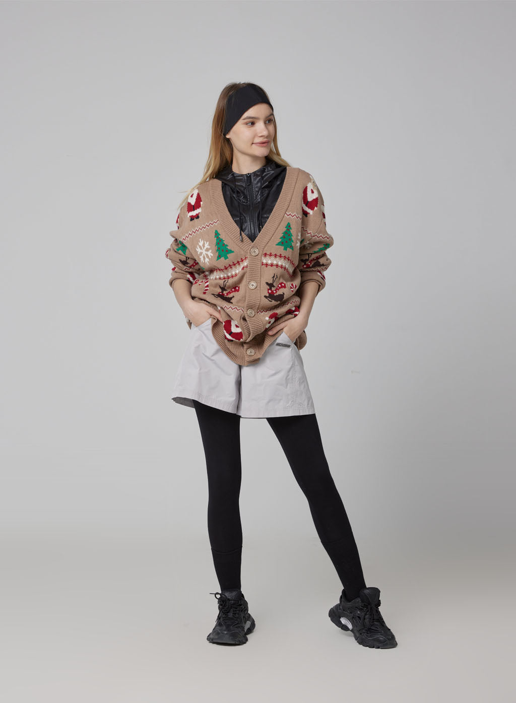 Santa Claus Print Cardigan image 1