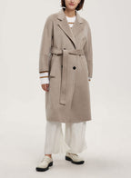 Esther Belted Pure Cashmere Coat - Butter Cream, S image