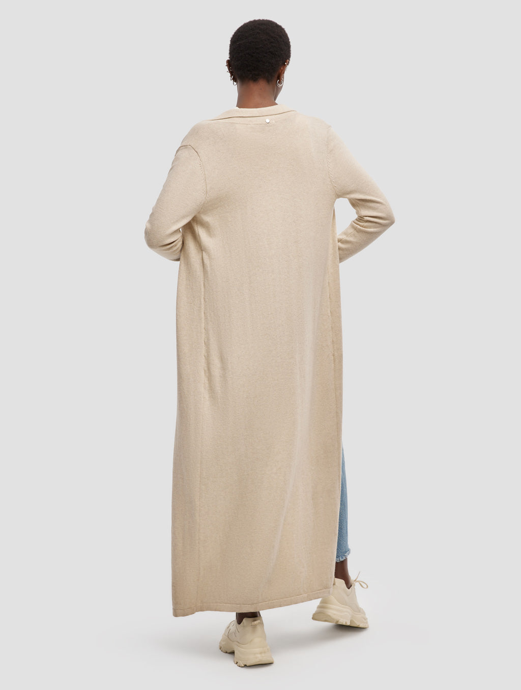 Long Polo-collar Cardigan image 1