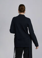 Belted Button-Down Short Coat image 1