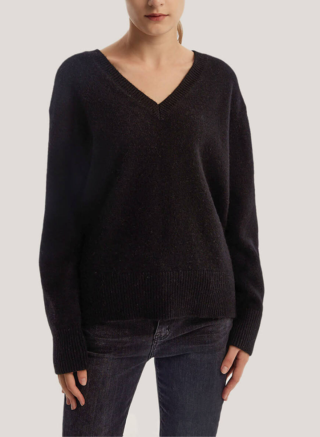 Wool And Yak-Blend Sweater - Black, M image