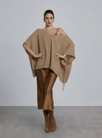 V-neck Pointelle-Knit Slipover - Bone, S image