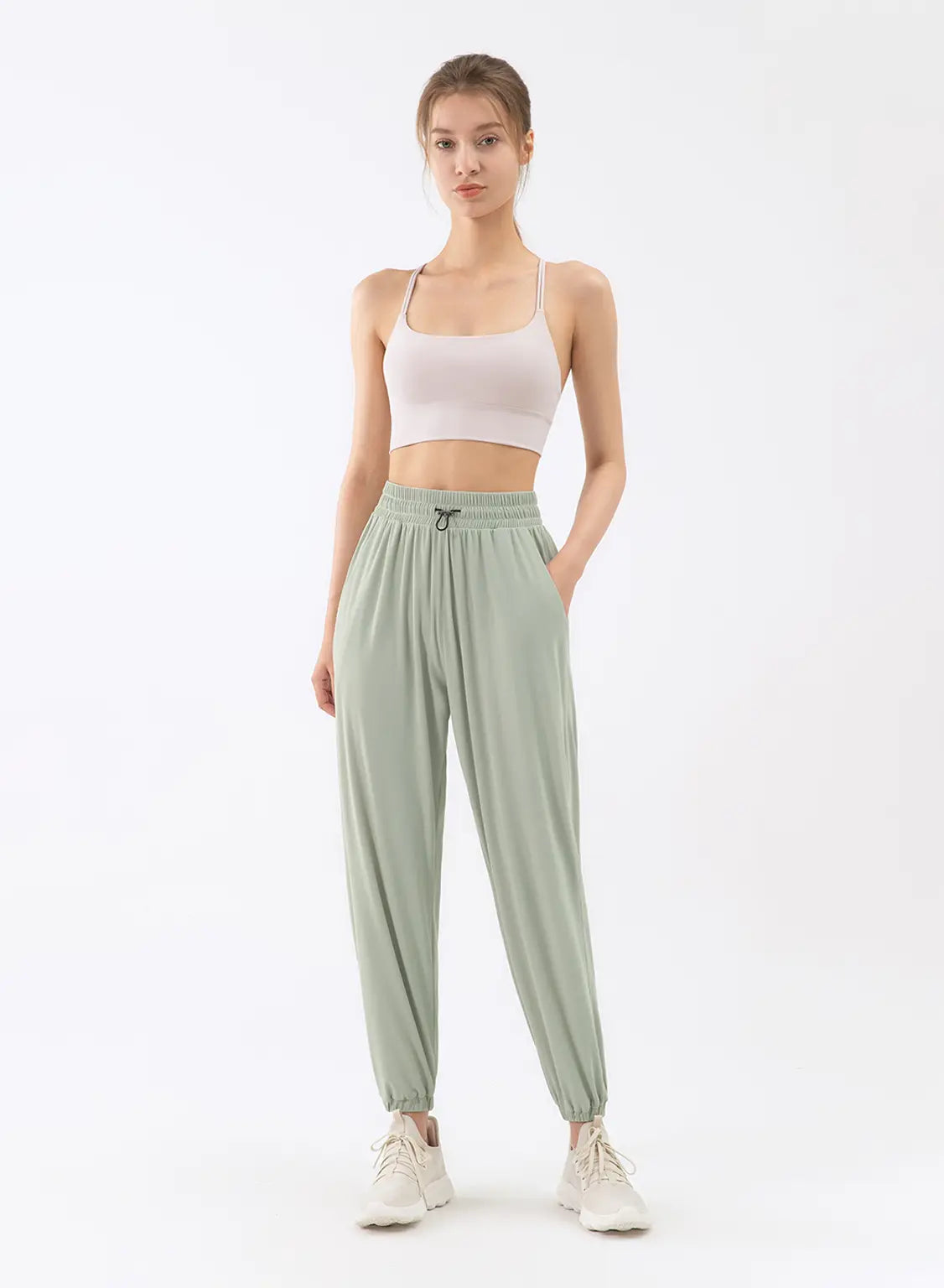 Breathable High-Rise Tapered Joggers image 1
