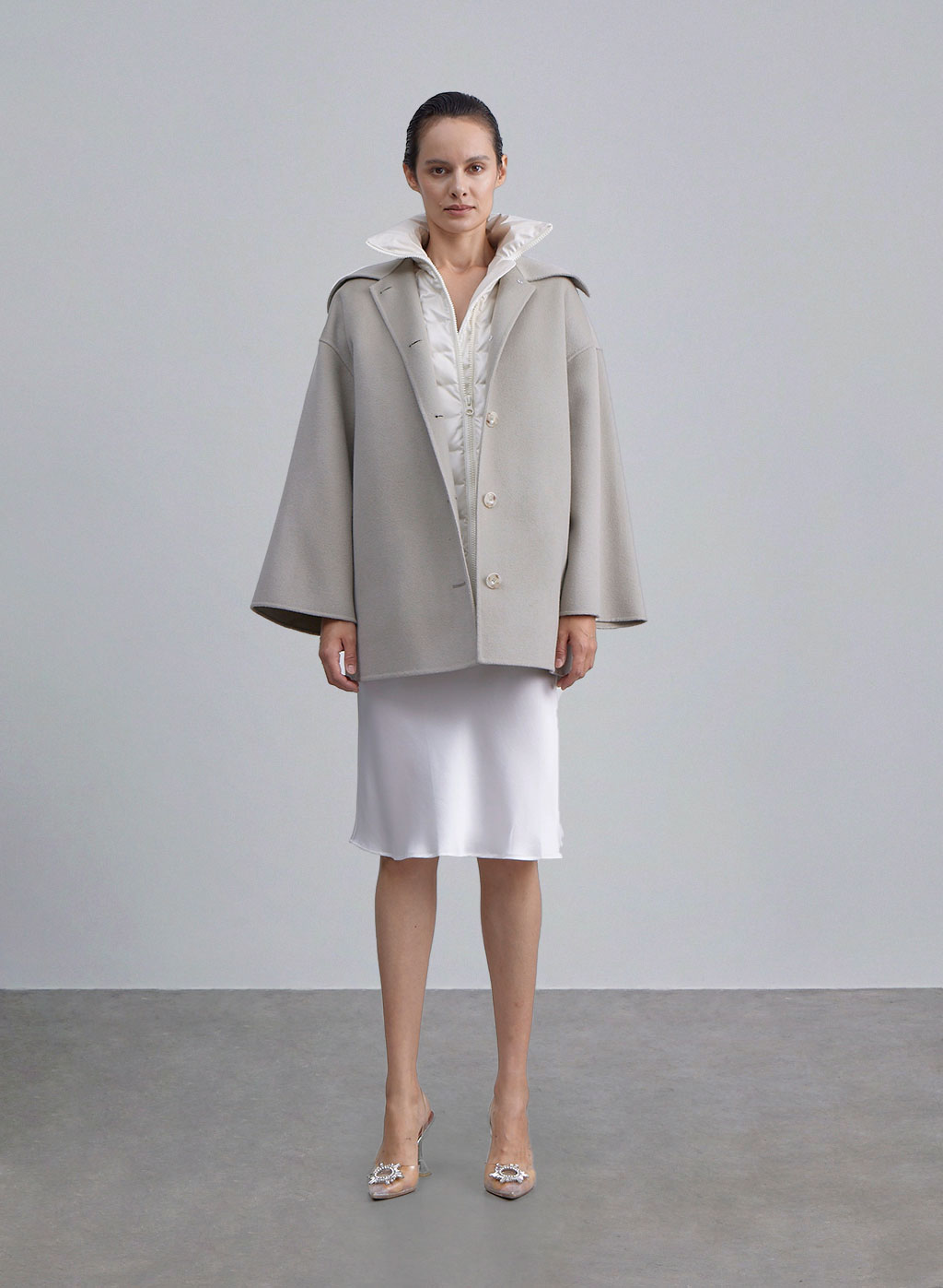 Layered 2-in-1 Winter Coat - Mercury, S image