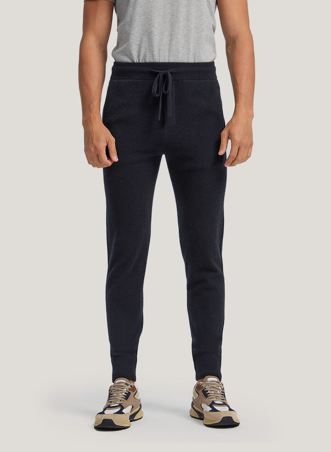 Tapered-Leg Drawstring Pure Wool Jogger image 0