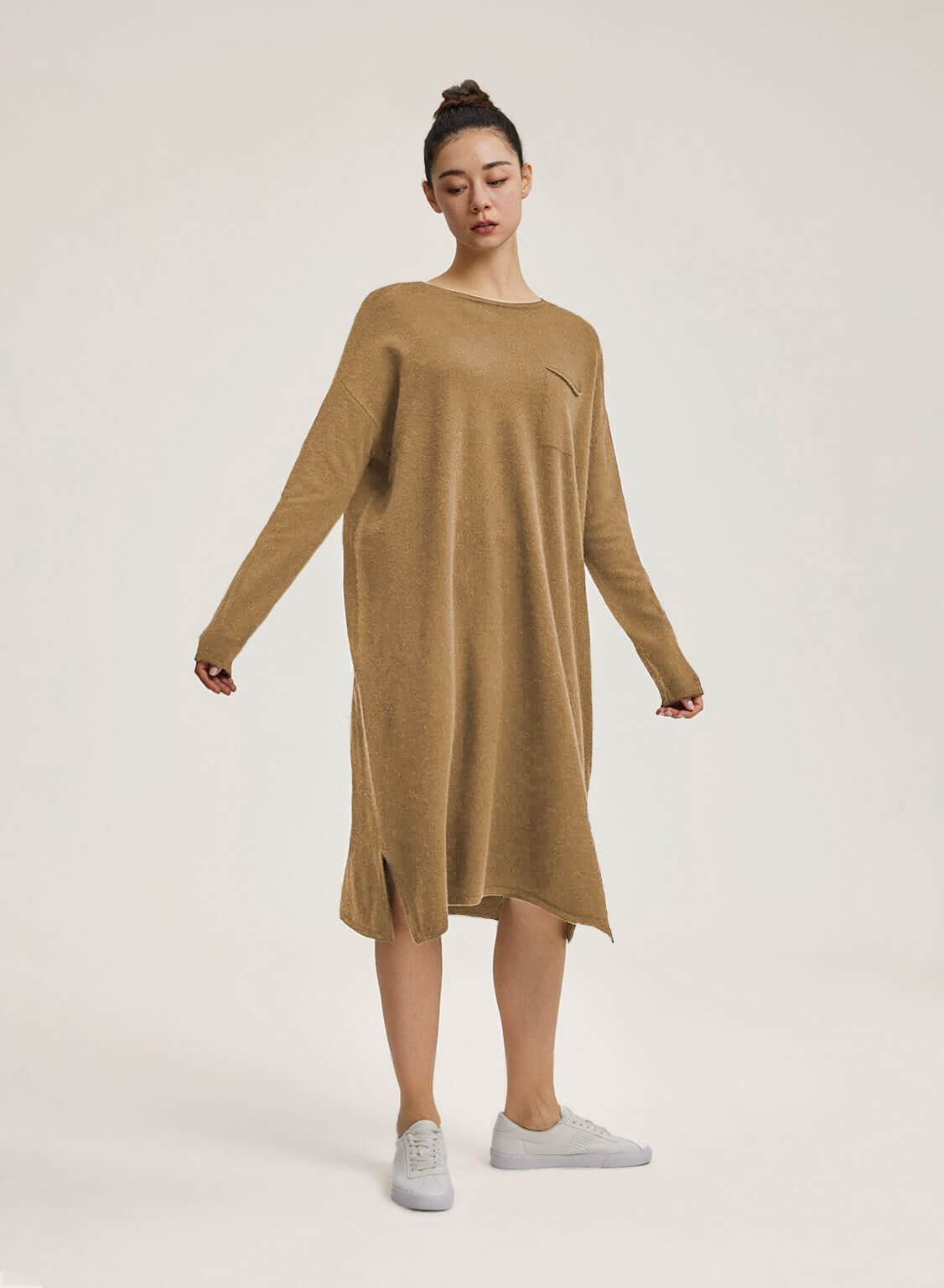 Oversized Sweater Pure Wool Dress