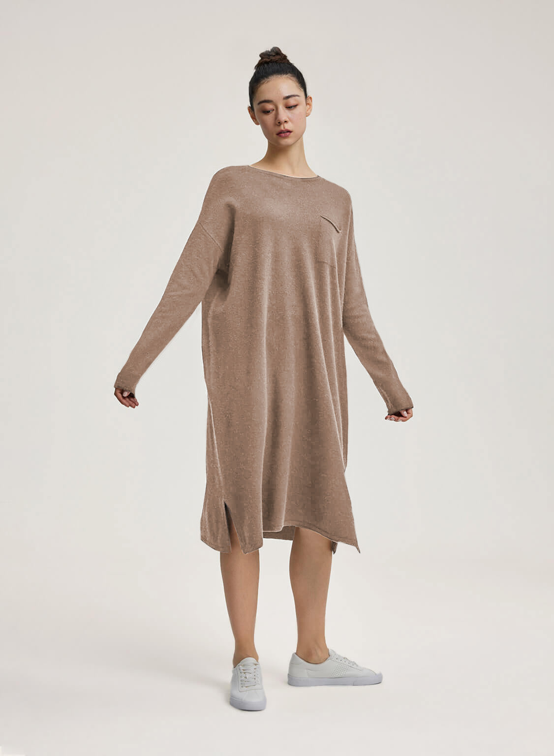Oversized Sweater Pure Wool Dress