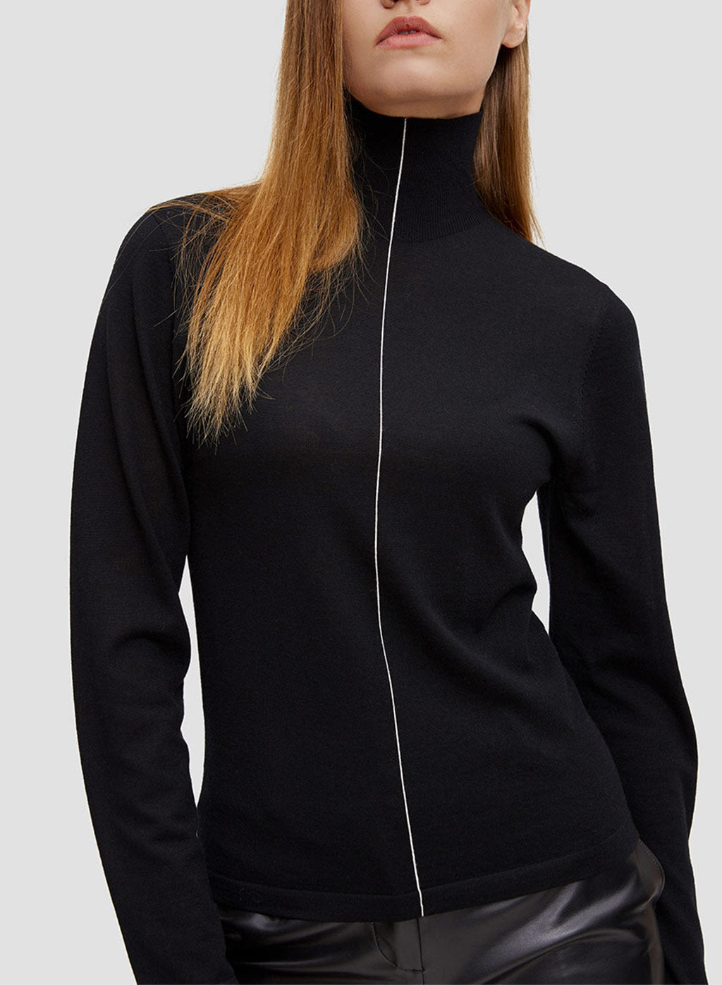 Bottle Neck Wool Top
