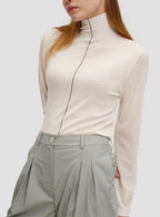 Bottle Neck Wool Top
