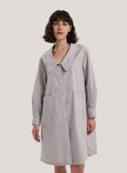 Button-Down Cotton Midi Shirtdress