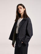 Buttoned Denim Jacket