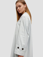 buttoned tent coat-side-light cyan