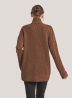 Oversized Pure Cashmere Turtleneck Sweater image 1