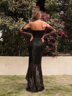 Mesh Panel Bra Sexy Drag Dress image 2