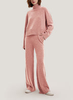 Sweater And Pants Pure Cashmere Set - Pink, L image
