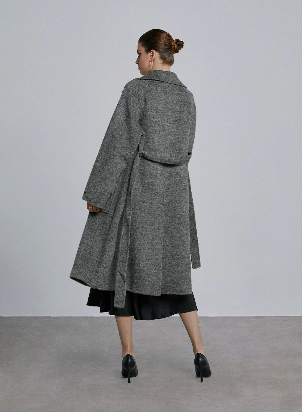 Belted Designed Pocket Wool Coat image 1