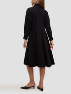 High Collar Wool Dress image 1