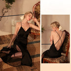 Lace suspender nightgown