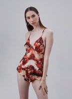 Printed Slip Silk Set image 0