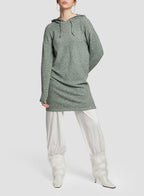 Stretch Sweater Dress - Green, L image