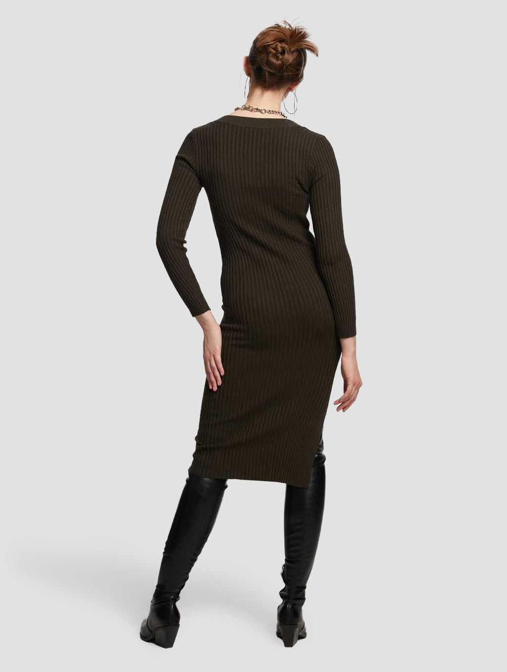 Slim-fit Sweater Dress image 1