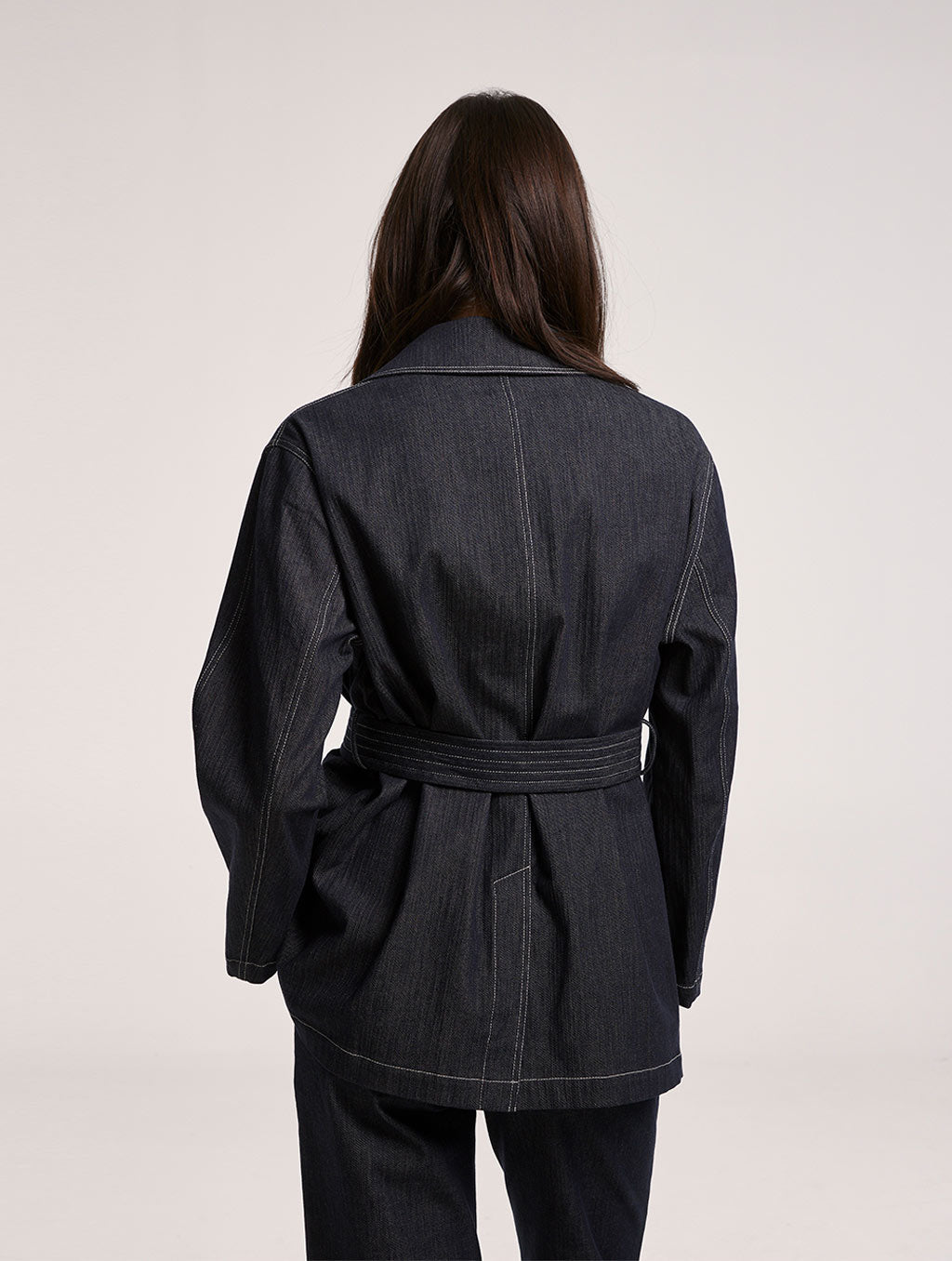 Cargo Belted Denim Jacket