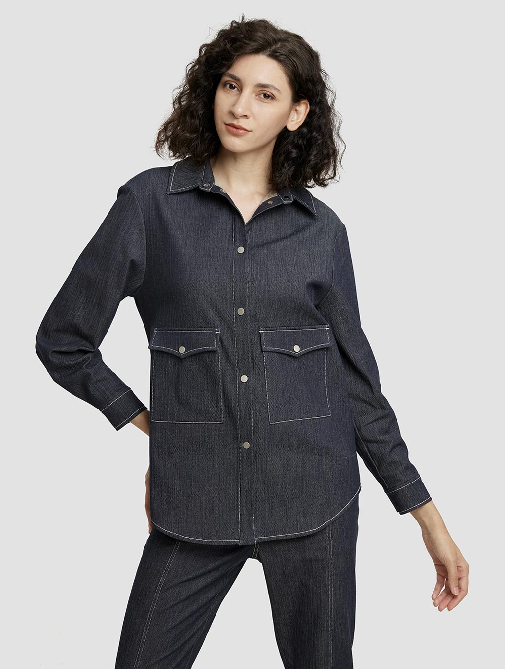 Cargo Denim Shirt