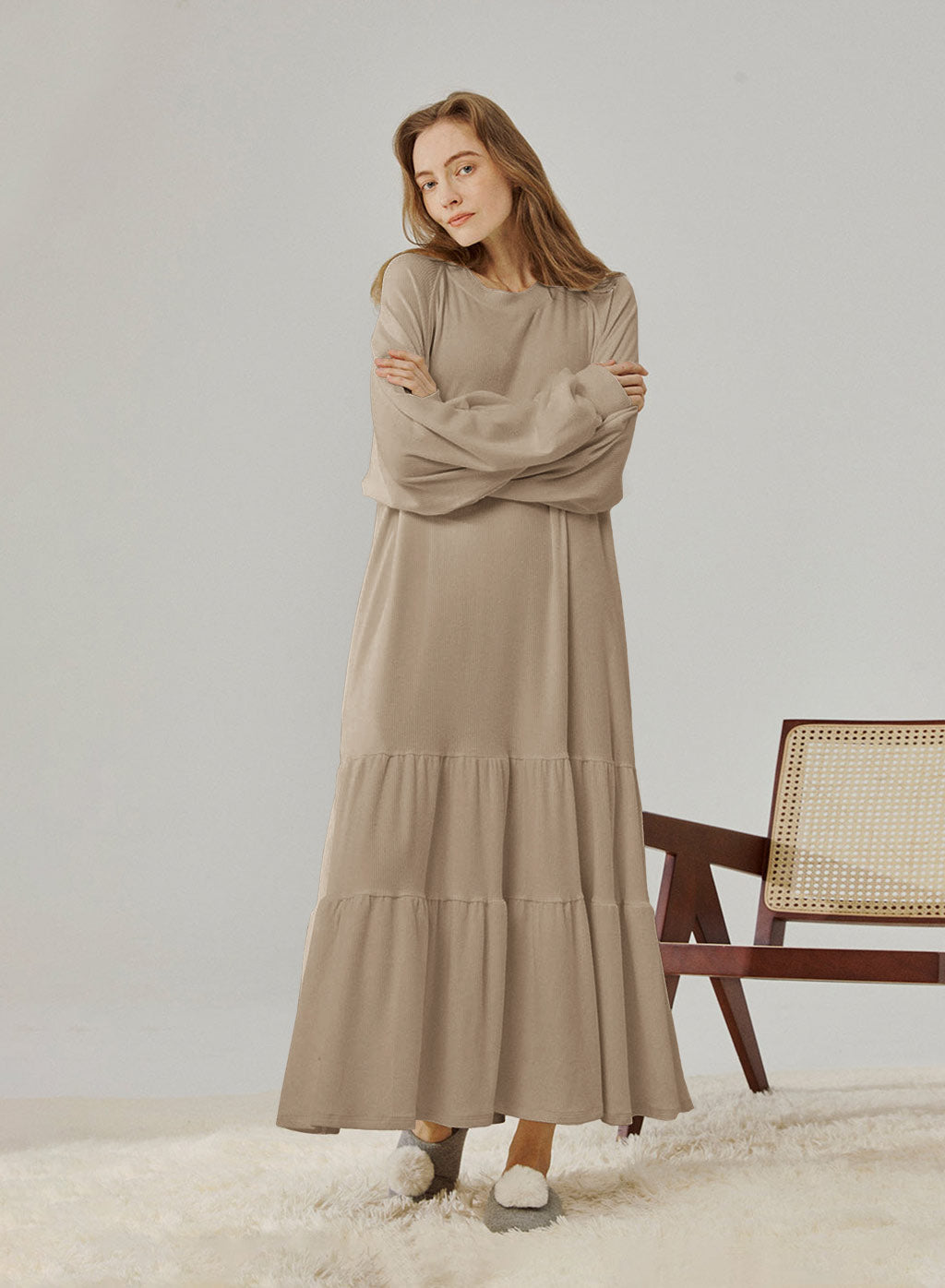 Casual Tiered Maxi Dress