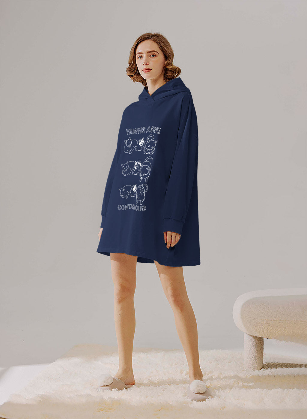 NAP Cats Yawn Print Hoodie