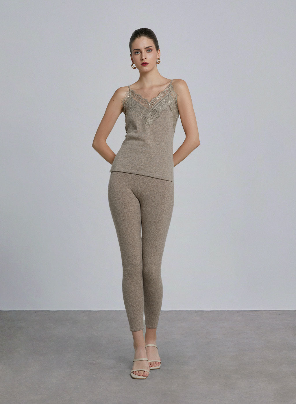 Lace-Trimmed Cashmere Camisole image 0