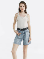 Ribbed Ruffle Strap Bodysuit image 2