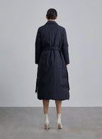 Double Breasted Ring Belted Down Coat image 1