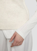 Crewneck Waffle Vest