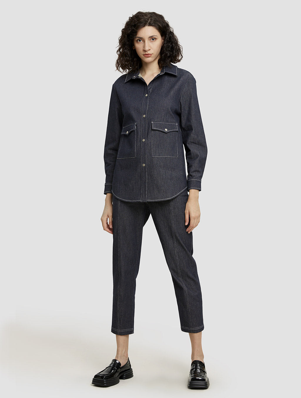 Cropped Tapered Pants
