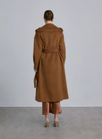 Belted Notch Lapel Wool Coat image 1