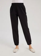 Basic Drawstring sweatpants - Black, M image