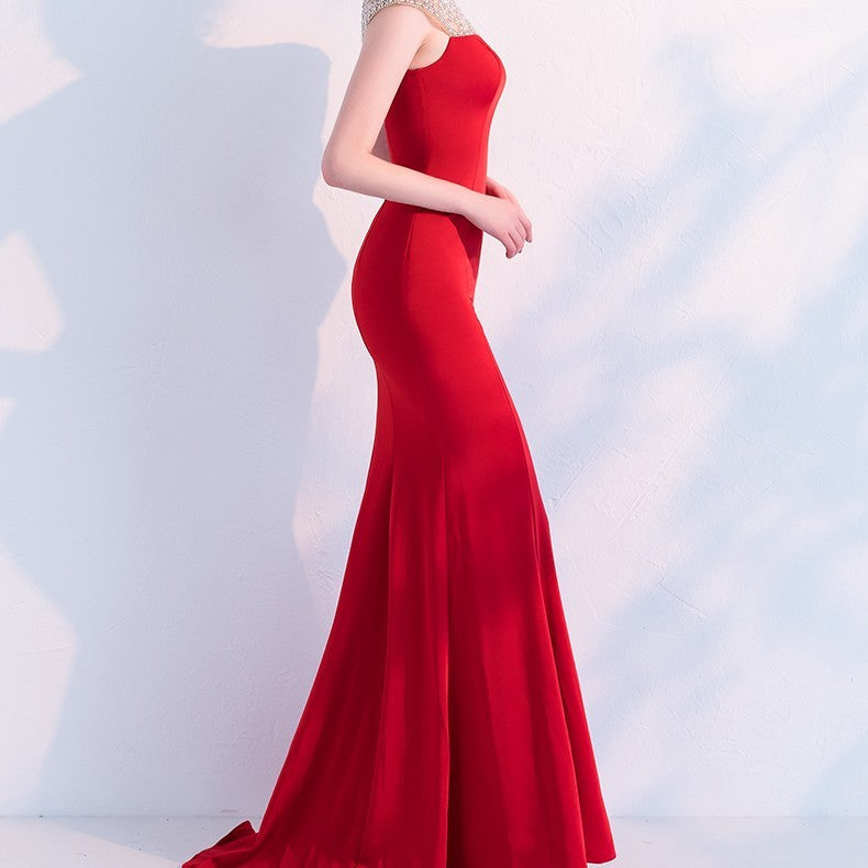 Fishtail Long Banquet Elegant Evening Dress image 1